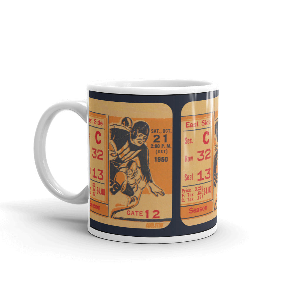 1950 Football Ticket Stub Mug