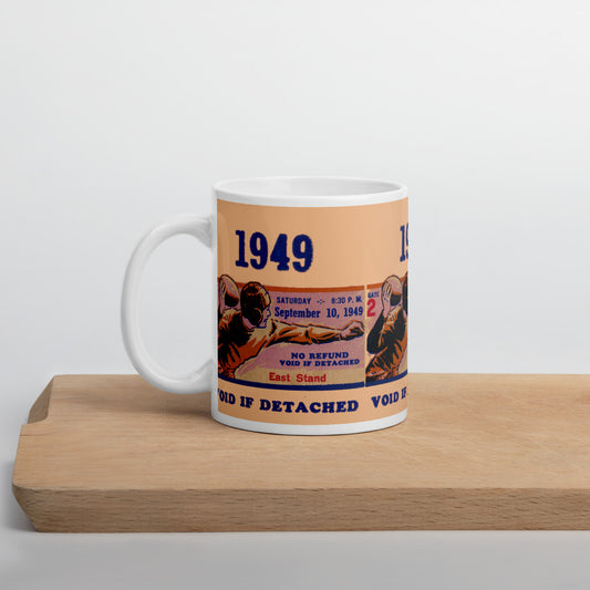 1949 Football Ticket Stub Mug