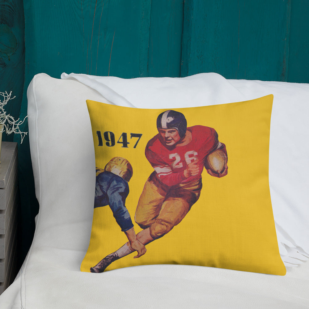 1947 football pillow