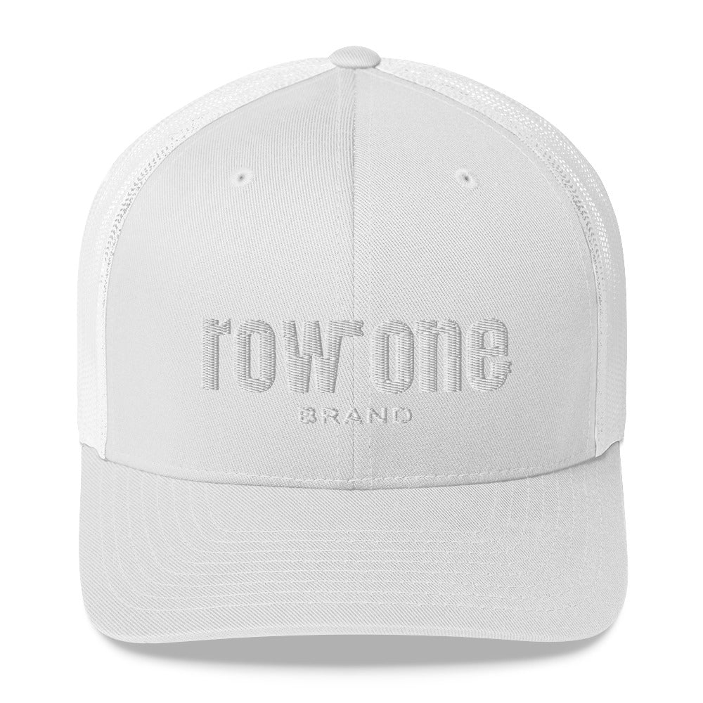 Row One Brand Rustic, Orange, White Trucker Hats