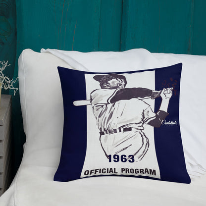 1963 Baseball Program All-Over Print Premium Pillow Case w/ stuffing