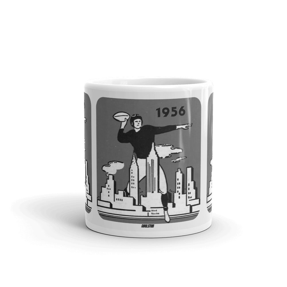 1956 Skyline Football Art Mug