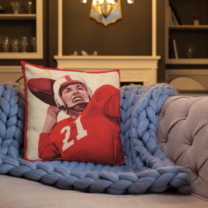 1950's Quarterback Premium Pillow