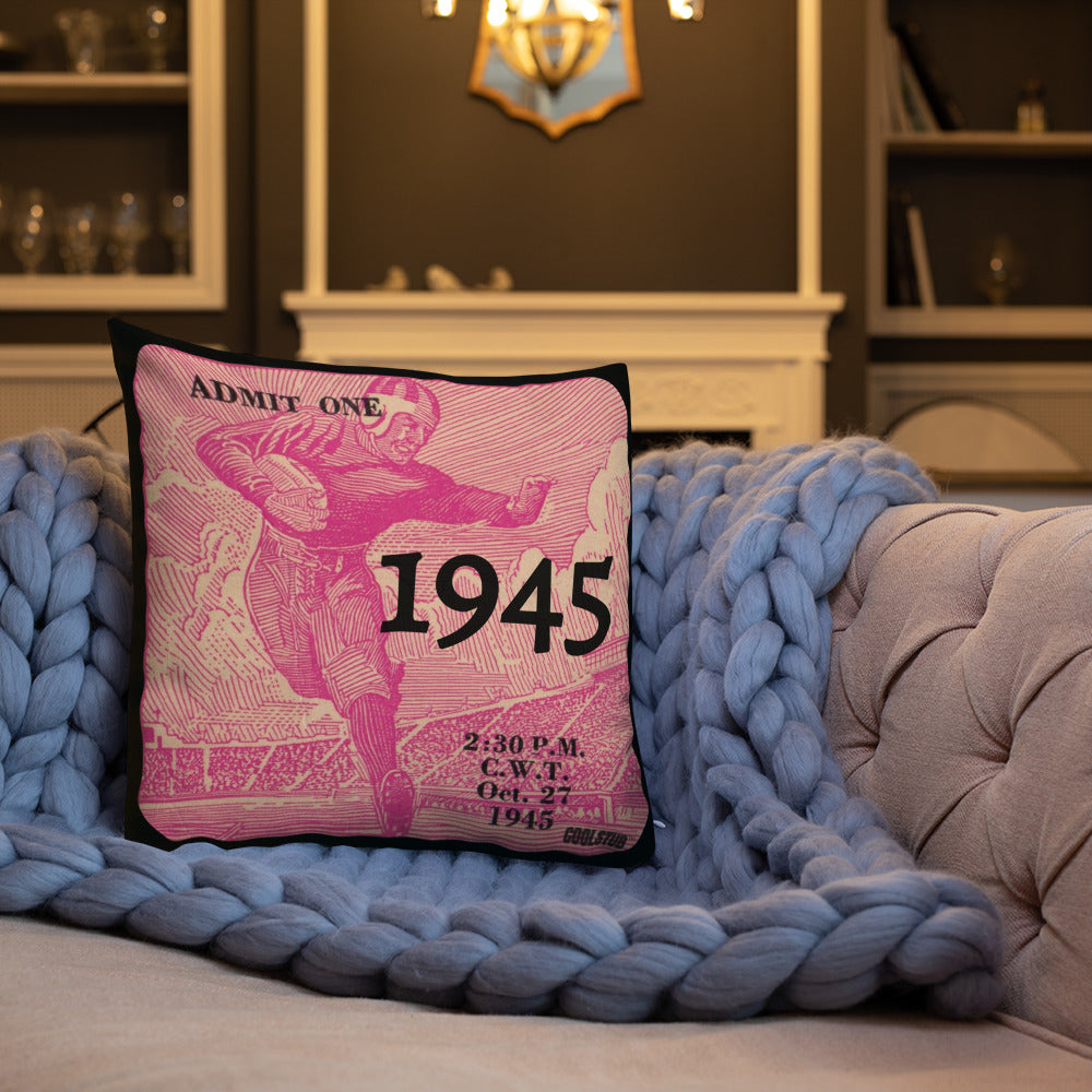 1945 Football Ticket Premium Pillow