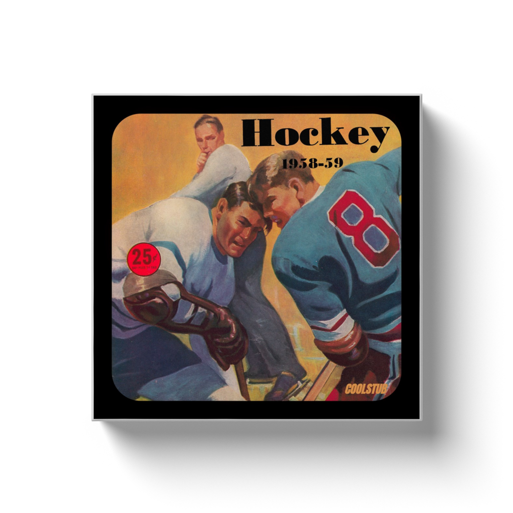 1959 Hockey Art Canvas Wrap