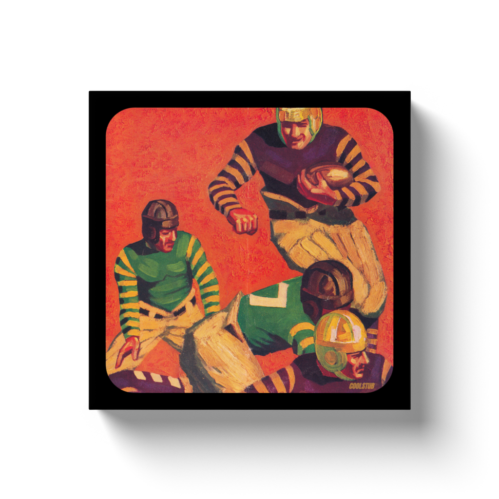 '34 Football Action Canvas Wrap