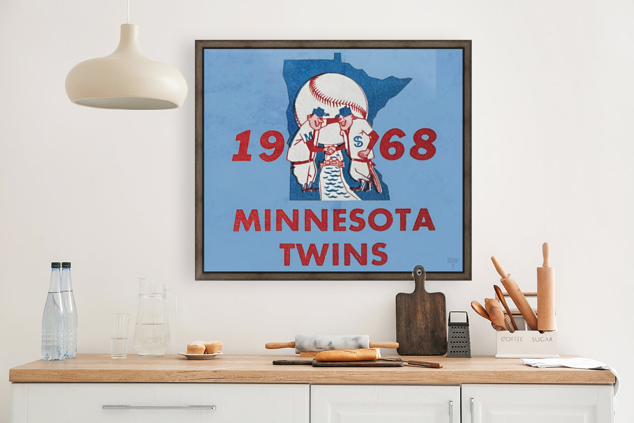 1968 Minnesota Twins Canvas Art from Row One Brand
