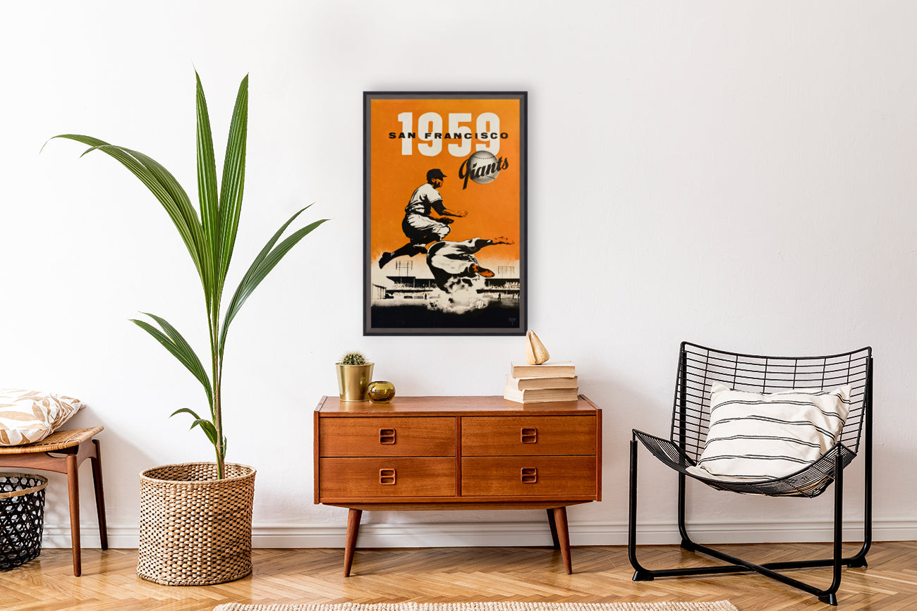 1959 Vintage San Francisco Giants Baseball Canvas Art